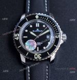 JH Blancpain Fifty Fathoms Swiss Watch Black Dial Black Bezel